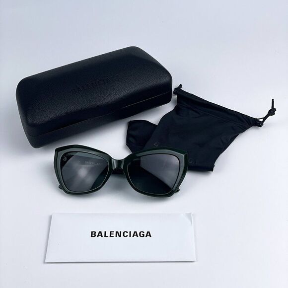 SALE! NEW Balenciaga BB0271S 004 Green Cat Eye Women Sunglasses main image 8